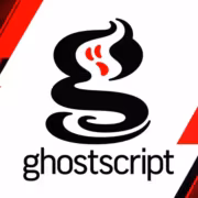 Логотип Ghostscript с изображением змеи и названием проекта