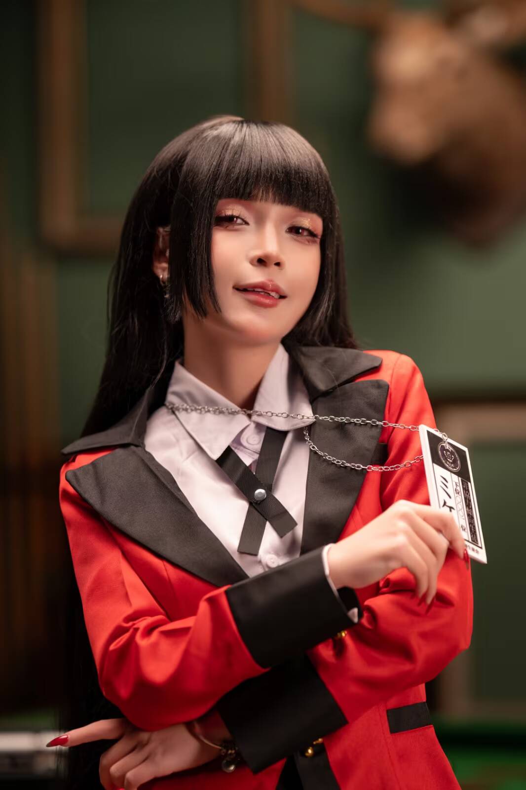 Umeko J показала косплей Юмеко Джабами из Kakegurui