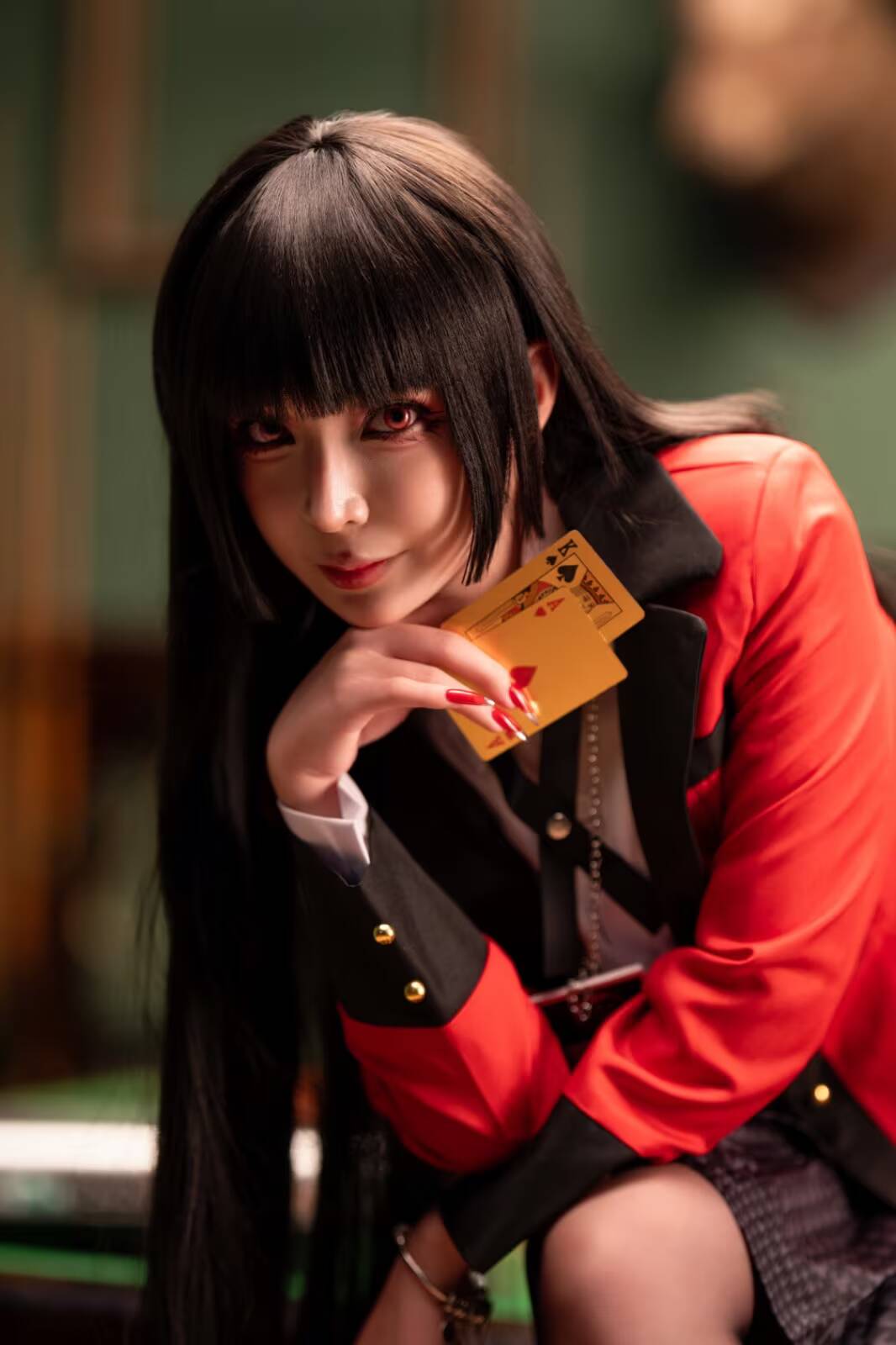 Umeko J показала косплей Юмеко Джабами из Kakegurui