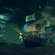 Установка игры Sea of Thieves сократится минимум вдвое на ПК и Xbox Series X 1 Корабль пиратский в океане у острова Sea of Thieves