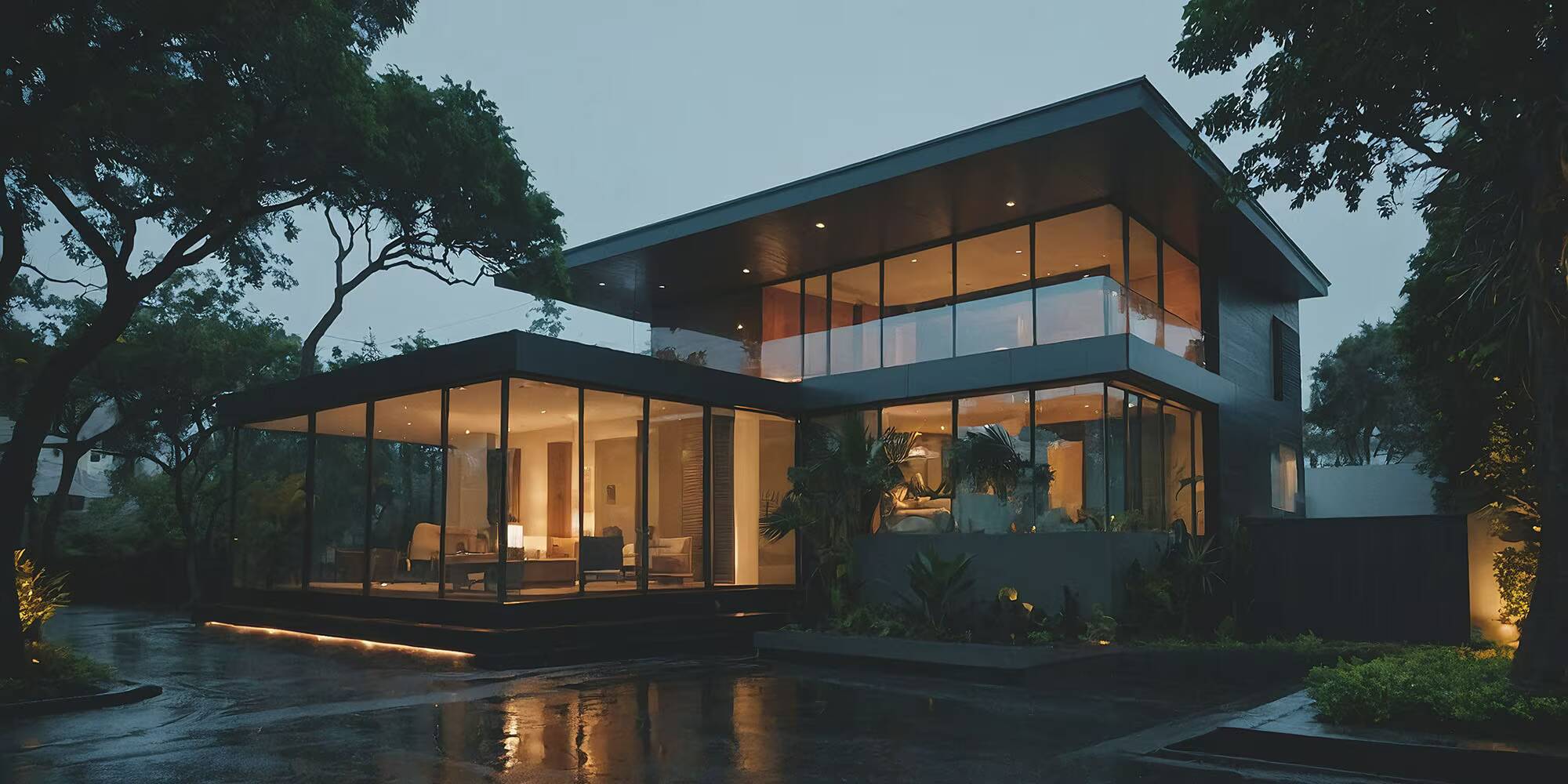 В iOS 27.2 нашли термостат и датчик Schneider для HomeKit 1 Современный двухэтажный дом с большими окнам и балконом homeKit Schneider