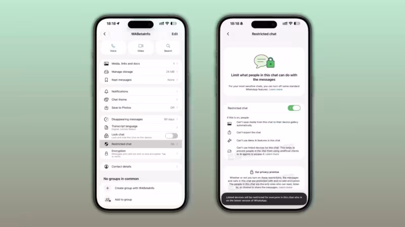 смартфон два экрана интерфейс настройки приватности чат