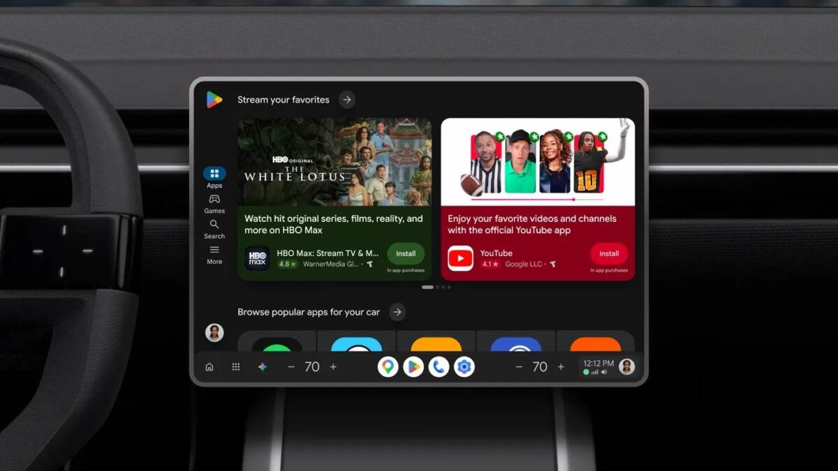 YouTube разрешит слушать видео в фоне в автомобилях Android 6 Цифровой дисплей автомобиля с интерфейсом установки приложений