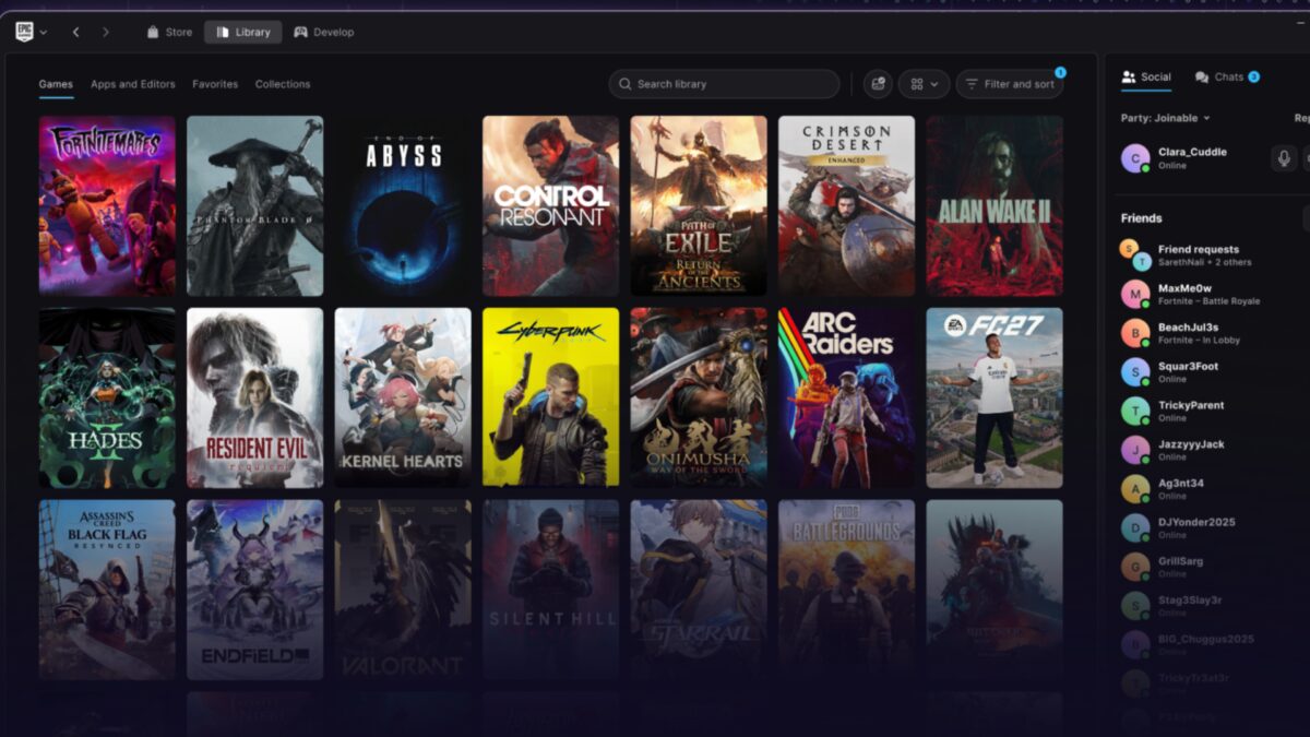 Для запуска Fortnite на Linux потребуются Secure Boot и TPM 2.0 1 экран библиотеки игр Epic Games на Linux
